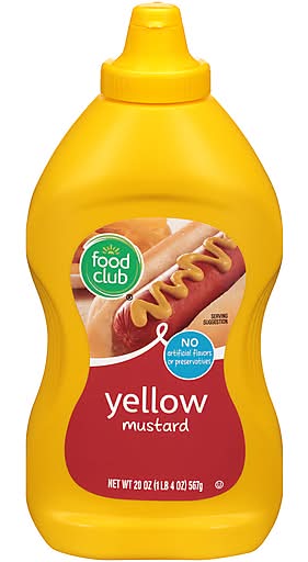 Food Club Yellow Mustard 20 oz