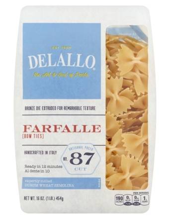 DeLallo Farfalle Pasta No 04 16 oz