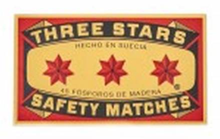 Three Stars Matches 3 oz