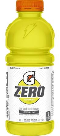 Gatorade Zero Lemon Lime 20 oz