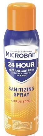 MicroBan 24 Hour Sanitizing Spray Citrus Scent