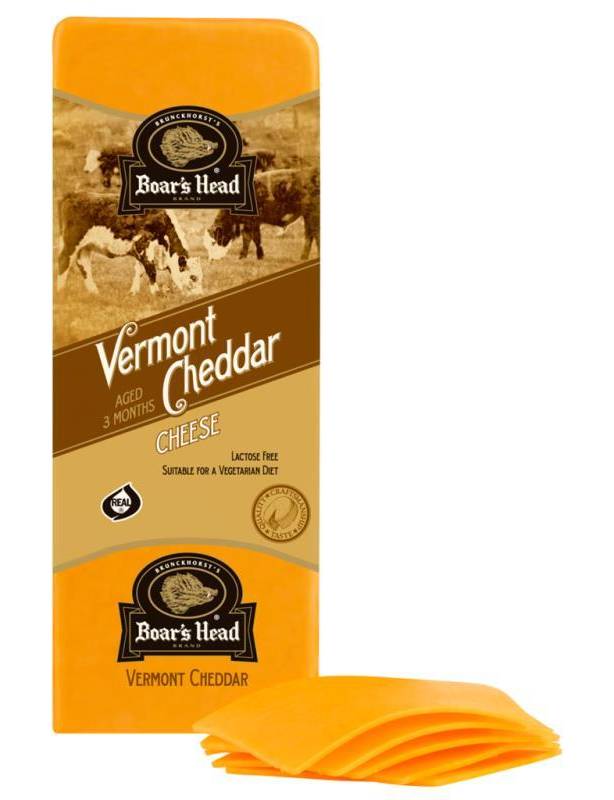 Boar's Head Yellow Vermont Cheddar Cheese Aged 3 Months STO 8 oz