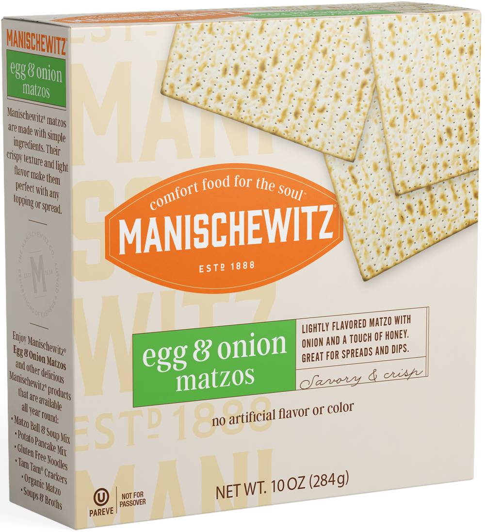 Manischewitz Egg & Onion Matzos 10 oz