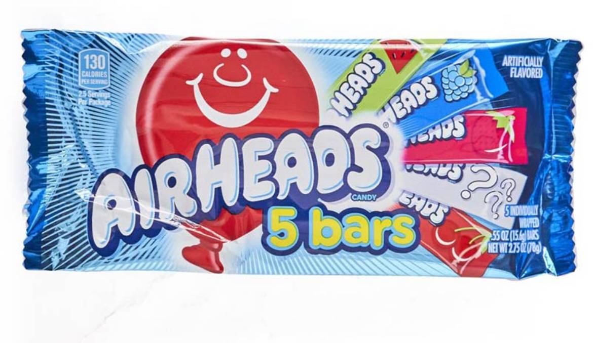 Airheads Assorted Five Bars 2 oz