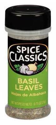 Spice Classics Basil Leaves 0.75 oz