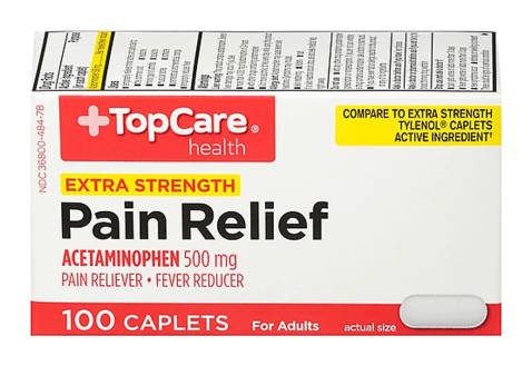 TopCare Health Extra Strength Pain Relief 100 Caplets