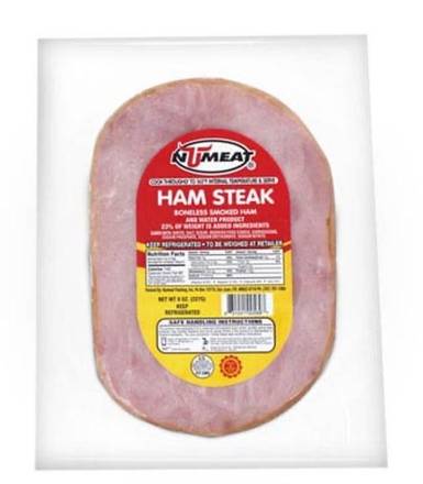 NuMeat Pork Ham Steak / Jamón de Cocinar sin Hueso 9 oz