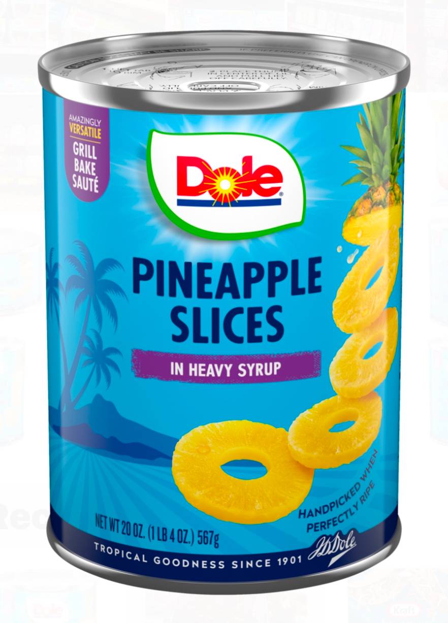 Dole Pineapple Slices in Heavy Syrup 20 oz