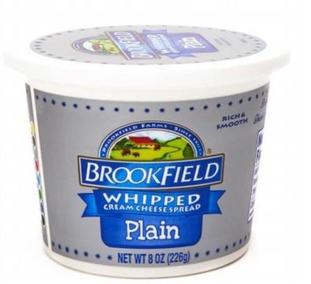 Brookfield Whipped Cream Cheese Spread Plain 8 oz