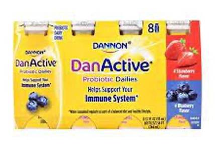 Dannon DanActive Probiotic Dailies Strawberry & Blueberry 8-3.1 oz