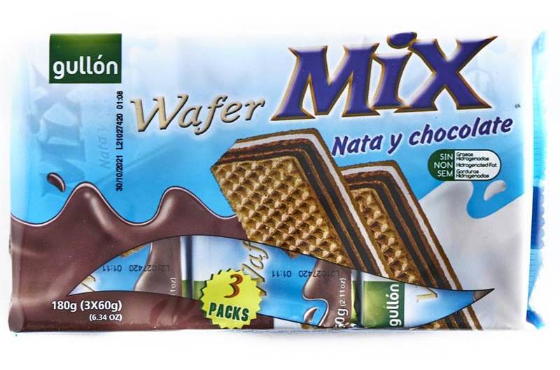 Gullón Wafer Mix Nata y Chocolate 7.41 oz