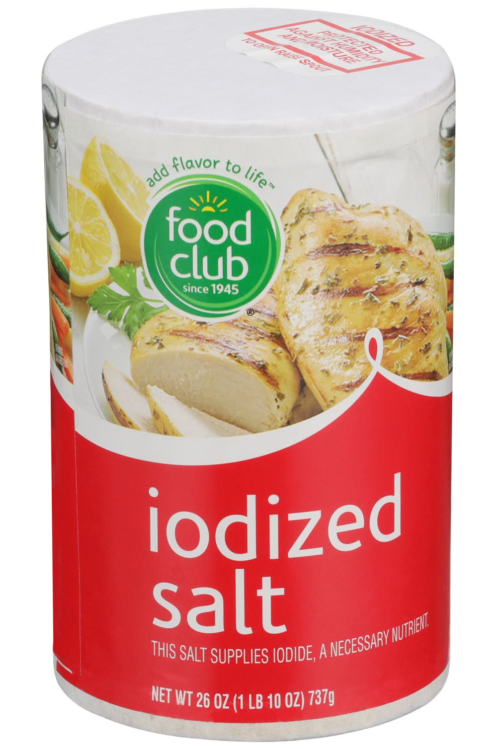 Food Club Iodized Salt 26 oz
