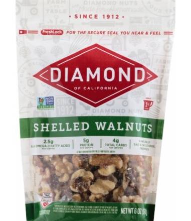 Diamond Shelled Walnuts 6 oz