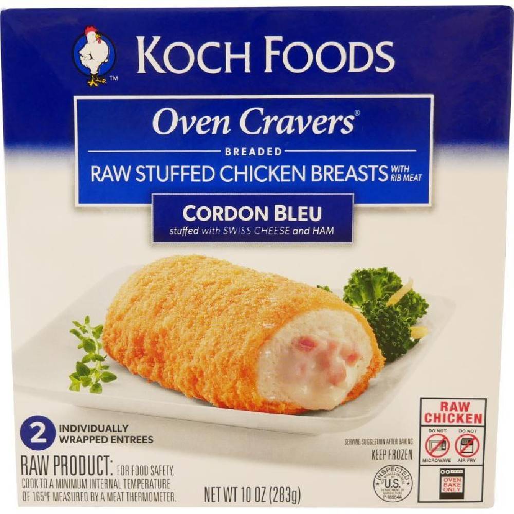 Oven Cravers Chicken Breast Cordon Bleu 10 oz