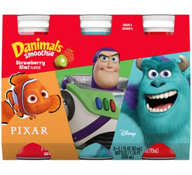 Danimals Smoothies Strawberry Kiwi 6-3.1 oz