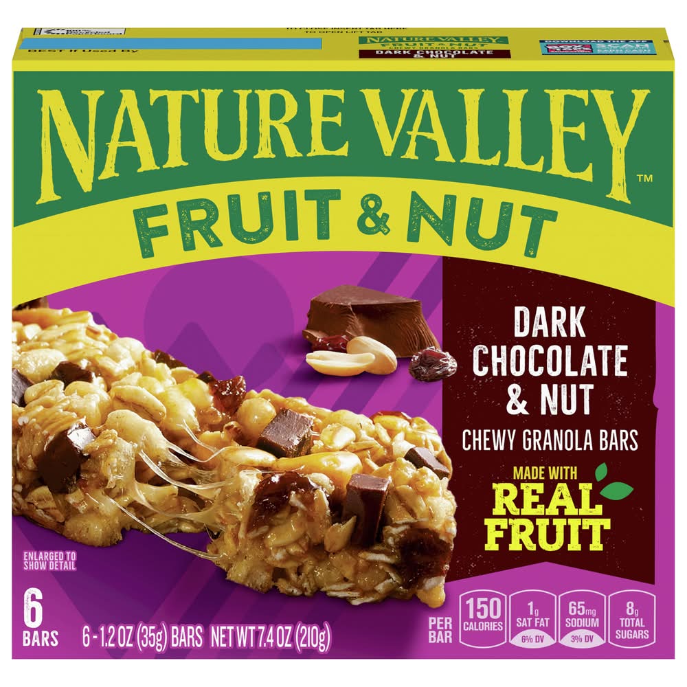 Nature Valley Sweet & Salty Chewy Dark Chocolate & Nut Granola Bars 6 ct