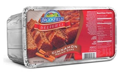 Brookfield Delights Cinnamon Pound Cake 12.5 oz