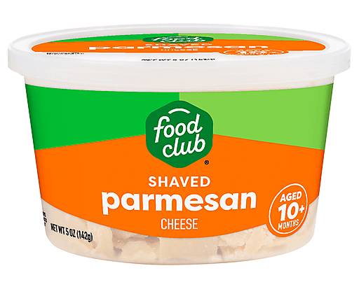 Food Club Shaved Parmesan Cheese 5 oz