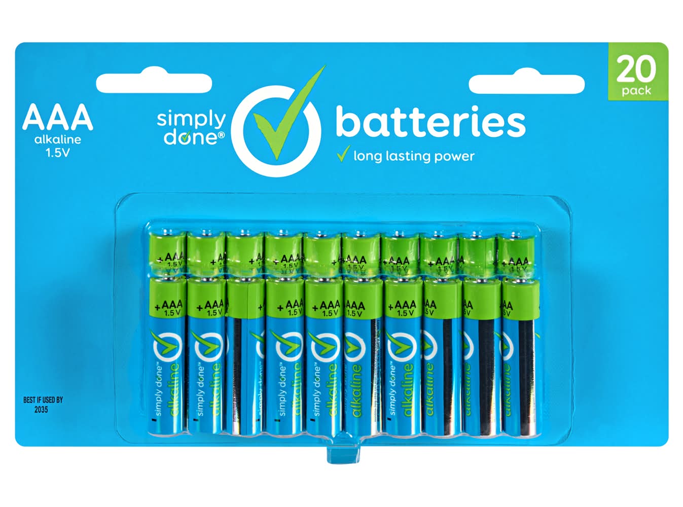 Simply Done AAA Batteries 20 ct