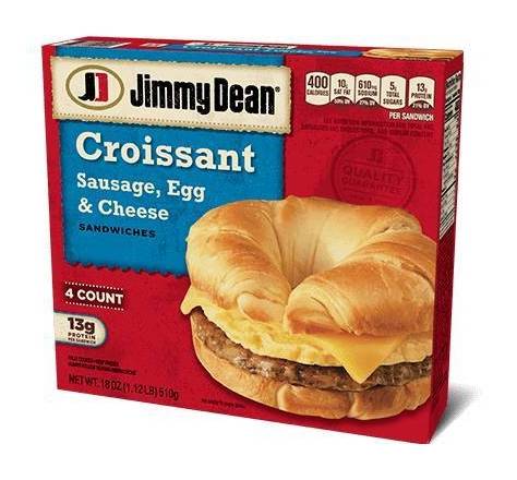 Jimmy Dean Croissant Sausage, Egg & Cheese 13.8 oz