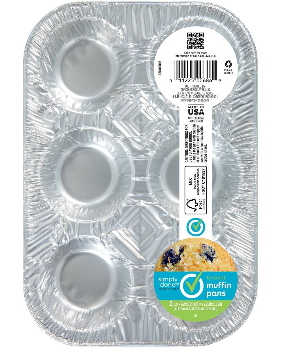 Simply Done 6 Muffin Pans 2 ct