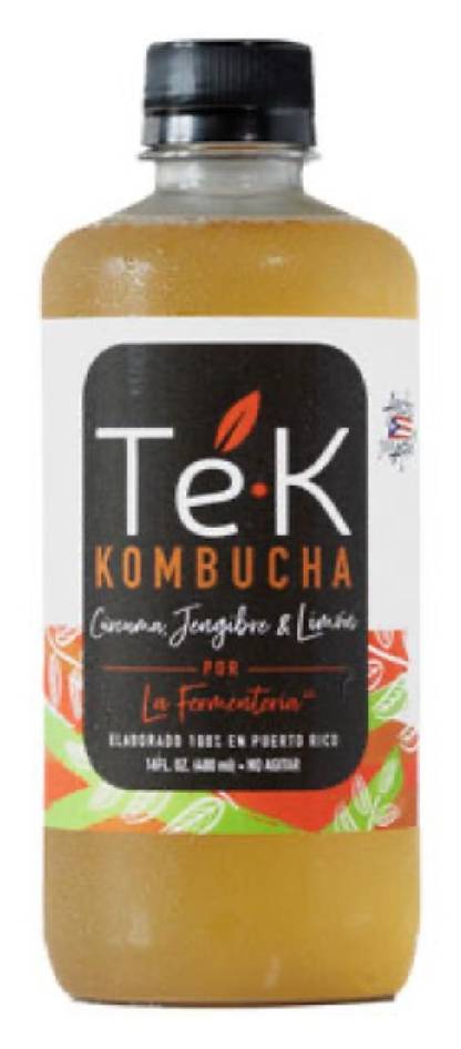 Tek Kombucha Cucurma, Jengibre &  Limon 16 oz