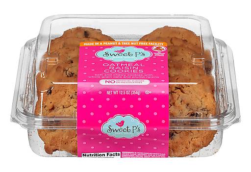 Sweet P's Oatmeal Raisin Cookies 12.5 oz