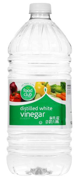 Food Club Distilled White Vinegar 64 oz