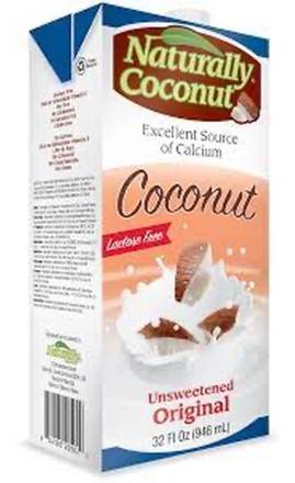 Naturally Coconut Milk Unsweetened Original 32 oz
