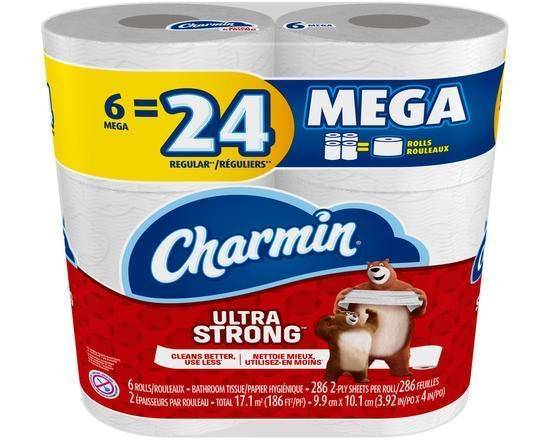 Charmin Ultra Strong Mega Toilet Paper Rolls 6=24