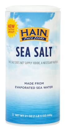 Hain Pure Foods Sea Salt 21 oz