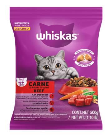 Whiskas La Receta Original Carne / Beef 1.1 lbs