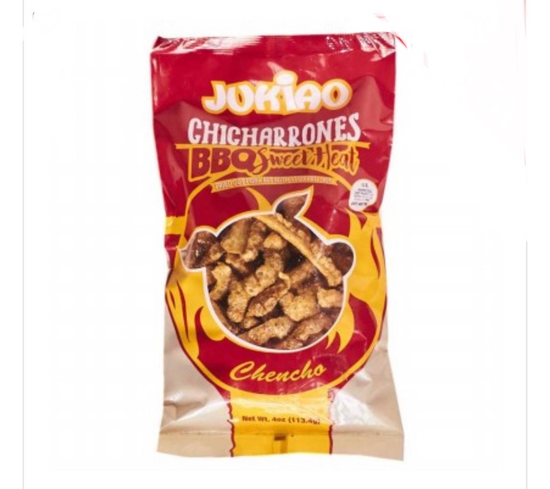 Jukiao Sweet BBQ Chicharrones 4 oz