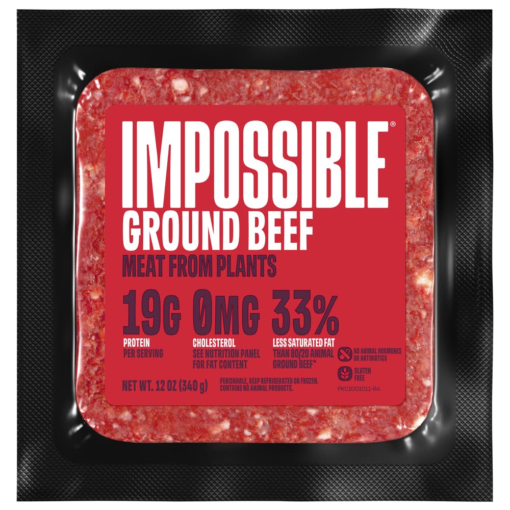 Impossible Foods Ground Beef Made from Planta 12 oz