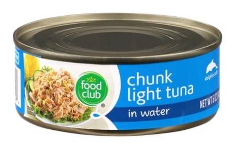 Food Club Chunk Light Tuna in Water 5 oz