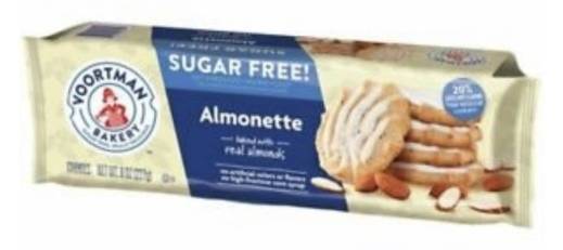 Voortman Bakery Sugar Free! Almonette Cookies 8 oz