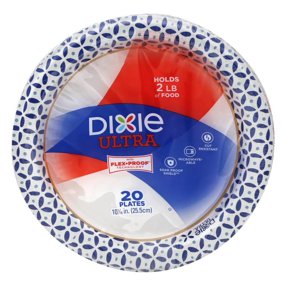 Dixie Ultra 10 1/16 inch Paper Plates 20 ct