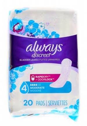 Always Discreet Pads Heavy 5 Lightly Scented 20 ct