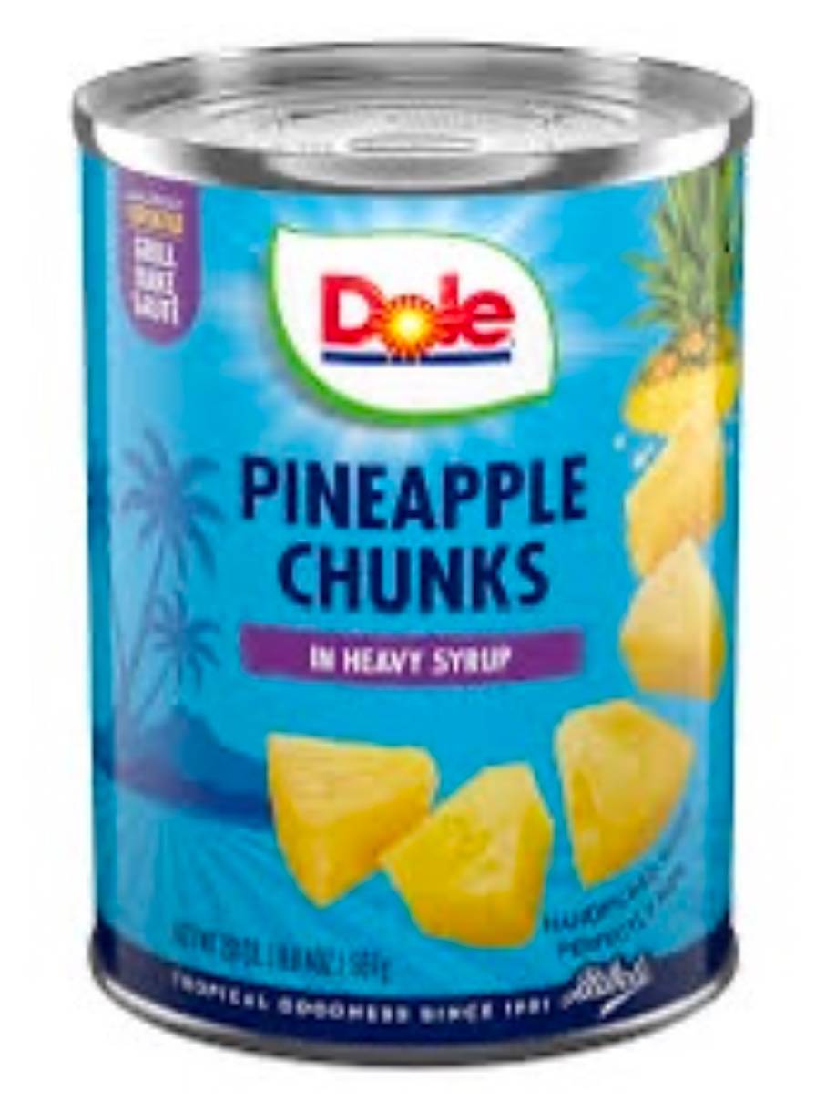 Dole Pineapple Chunks in Heavy Syrup 20 oz