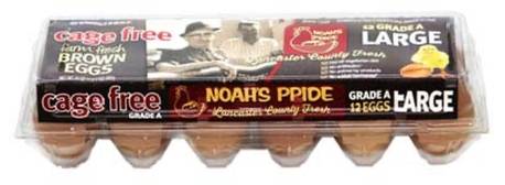 Noah's Pride Cage Free Large Brown Eggs 12 ct