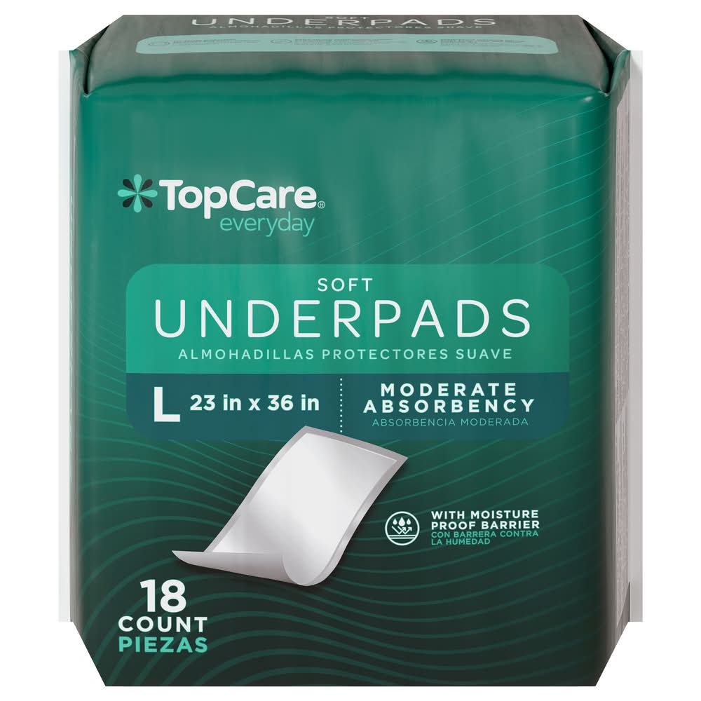 Top Care Underpads Large Moderate 18 ct