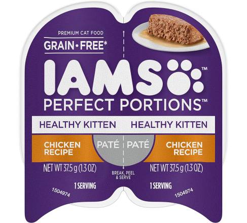IAMS Healthy Kitten Grain Free Pate Chicken 2.6 oz