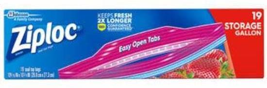 Ziploc Gallon Storage Bags 19 ct