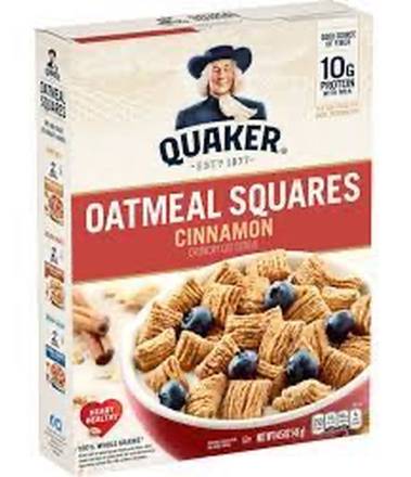 Quaker Oatmeal Squares Cinnamon 14.5 oz