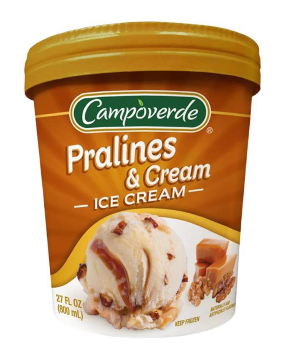 Campoverde Pralines & Cream Ice Cream 27 oz