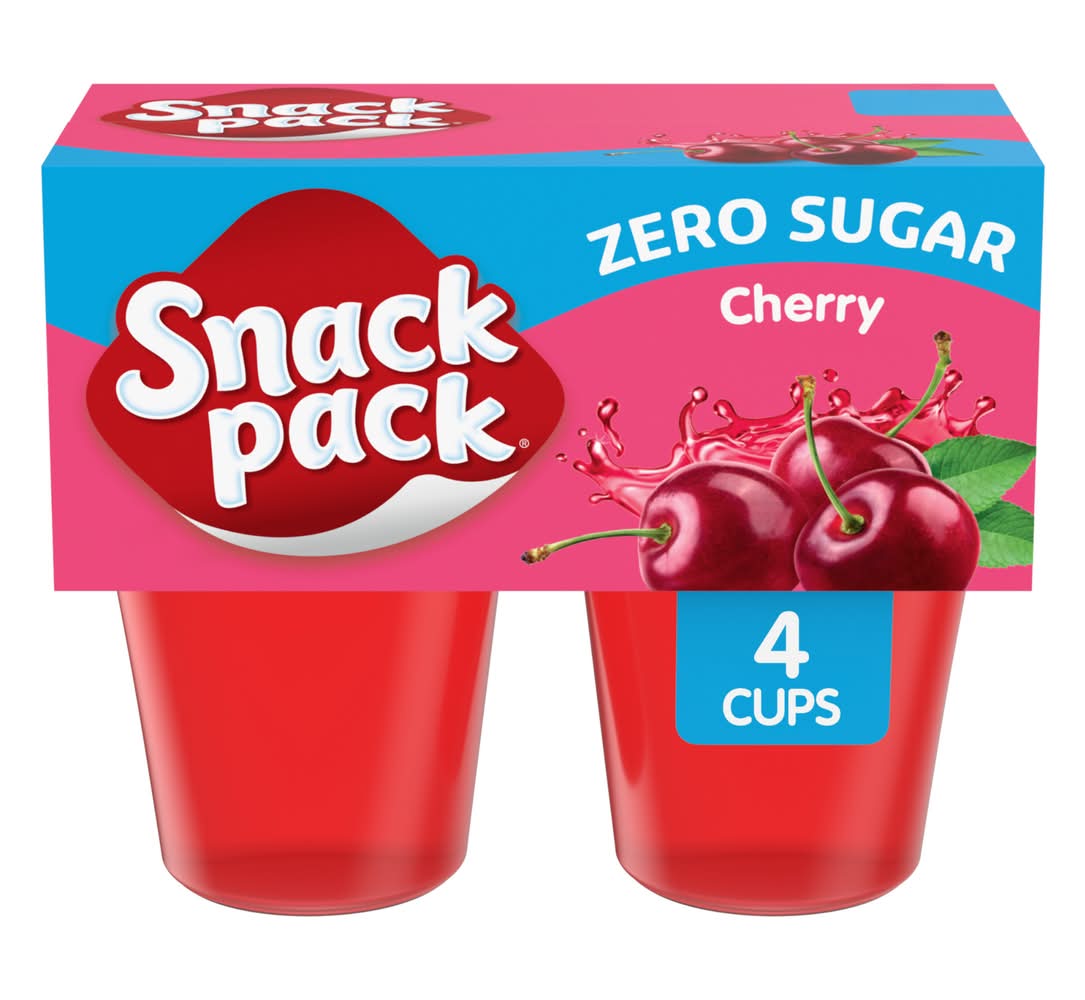 Snack Pack Cherry Sugar Free Juicy Gels 4-3.5 oz