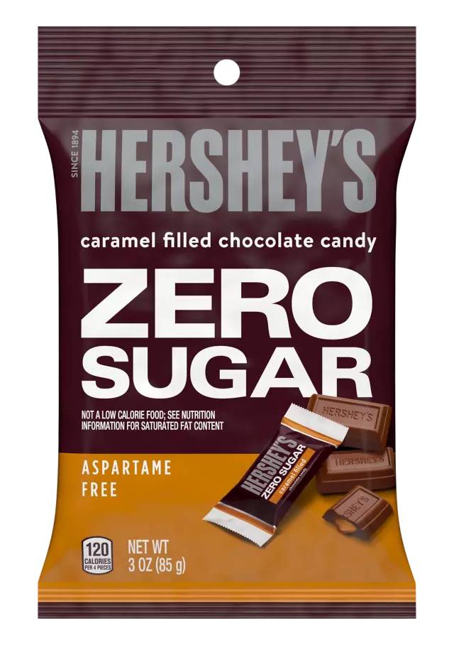 Hershey’s Zero Sugar Caramel-Filled Chocolate 3 oz
