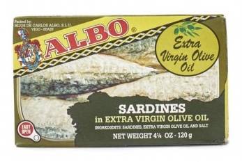 Albo Sardinas en Aceite de Oliva Extra Virgen 4 oz