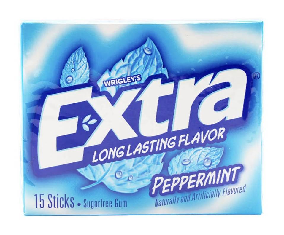 Wrigley’s Extra Sugar Free Gum Peppermint 15 ct