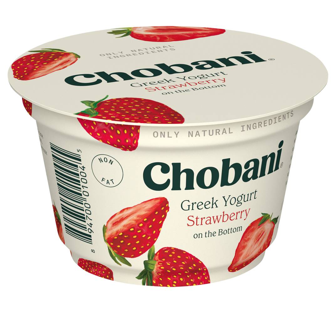 Chobani Greek Yogurt - Strawberry Fruit on the Bottom 5.3 oz